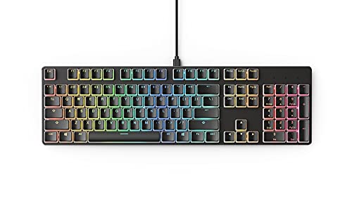 Glorious Aura V2 (Black) - PBT Pudding Keycaps for Mechanical Keyboards - ANSI (US), ISO Compatible - Supports Full Size, TKL, 75%, 60% Layouts