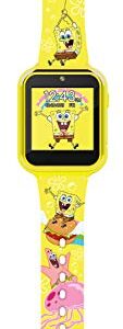 Accutime Kids Nickelodeon Spongebob Squarepants Yellow Educational Learning Touchscreen Smart Watch Toy for Boys, Girls, Toddlers - Selfie Cam, Games, Alarm, Calculator (Model: SGB4090AZ)