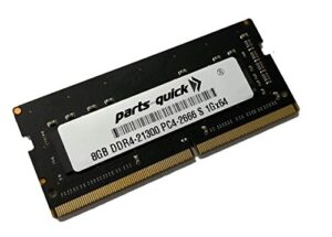 parts-quick 8gb memory compatible with alienware area-51m 1rx8 ddr4 sodimm 2666mhz ram
