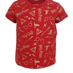 Harry Potter Hogwarts Big Girls 3 Pack T-Shirts Red/Black/Grey 18-20