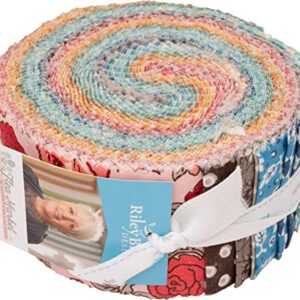 Lori Holt Flea Market Rolie Polie 40 2.5-inch Strips Jelly Roll Riley Blake Designs RP-10210-40