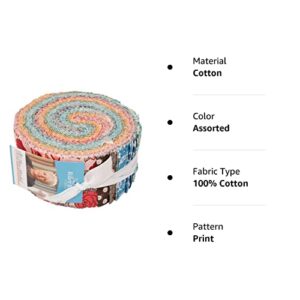 Lori Holt Flea Market Rolie Polie 40 2.5-inch Strips Jelly Roll Riley Blake Designs RP-10210-40