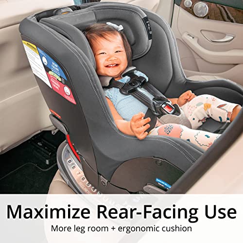 Chicco NextFit Max ClearTex Convertible Car Seat| Rear-Facing Seat for Infants 12-40 lbs. | Forward-Facing Toddler Car Seat 25-65 lbs. | Baby Travel Gear | Cove/Grey