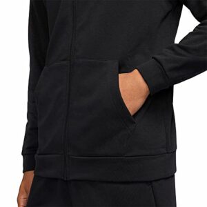 Nike Men Dri-FIT Full-Zip Training Hoodie (as1, alpha, m, regular, regular, Black/White)