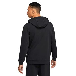 Nike Men Dri-FIT Full-Zip Training Hoodie (as1, alpha, m, regular, regular, Black/White)