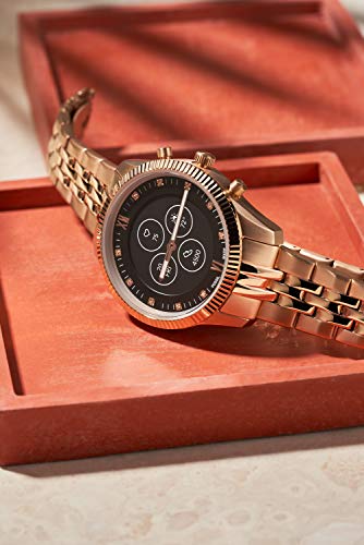 Fossil Women's 38mm Scarlette Mini Stainless Steel Hybrid HR Smart Watch,Fitness Tracker, Color: Rose Gold (Model: FTW7043)