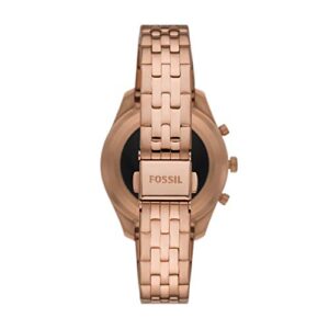 Fossil Women's 38mm Scarlette Mini Stainless Steel Hybrid HR Smart Watch,Fitness Tracker, Color: Rose Gold (Model: FTW7043)