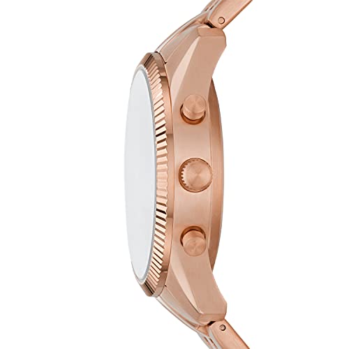 Fossil Women's 38mm Scarlette Mini Stainless Steel Hybrid HR Smart Watch,Fitness Tracker, Color: Rose Gold (Model: FTW7043)