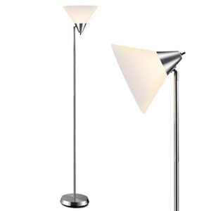 thovas floor lamp standing lamp adjustable head arcylic shade floor lamps for living room/office/bedroom by onext