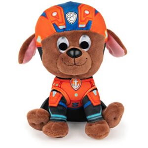 gund paw patrol: the movie zuma plush toy, premium stuffed animal for ages 1 and up, 6”