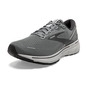 brooks ghost 14 sneakers for men offers soft fabric lining, plush tongue and collar, and l lace-up closure shoes grey/alloy/oyster 11 d - medium