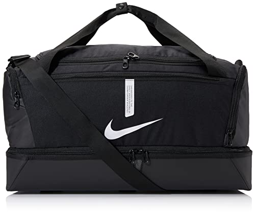 NIKE, Academy Team, Football Duffel Bag,Black/Black/(White)