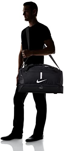 NIKE, Academy Team, Football Duffel Bag,Black/Black/(White)