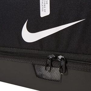 NIKE, Academy Team, Football Duffel Bag,Black/Black/(White)