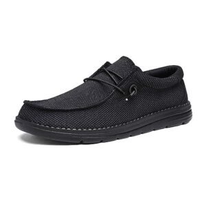 bruno marc men's breeze slip-on stretch loafers casual shoes lightweight comfortable boat shoe 1.0,black,size 10 us