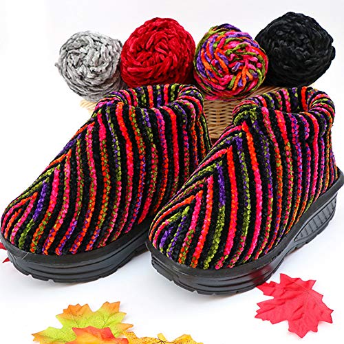 Velvet Chenille Yarn Multicolor Chenille Velvet Yarn Hand Knitting Yarn Sweater Scarf Hat Shoes Yarn Knitting Materials Blue Gray Black Yellow