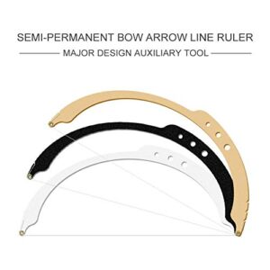 HOTWE Eyebrow Mapper with Strings, String/symetric brow drawing marking ruler, Microblading Line Marker Ruler Eyebrow Tattoo Measuring Tool With 10pcs Thread Lines for Eyebrow Mapper (Black)