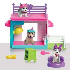 Barbie Pets Spa Day Playset, 8 Piece Connectible Playset with Pet Figures and Accessories, by Just Play