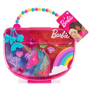 barbie purse perfect makeup case, 9-piece kids pretend play makeup set, kids toys for ages 5 up, gifts and presents by just play