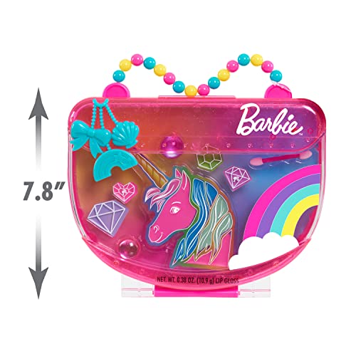 Barbie Purse Perfect Makeup Case, 9-piece Kids Pretend Play Makeup Set, Kids Toys for Ages 5 Up, Gifts and Presents by Just Play