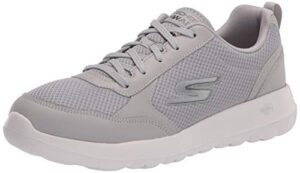 skechers men's gowalk max-athletic workout walking shoe with air cooled foam sneaker, grey, 10 x-wide