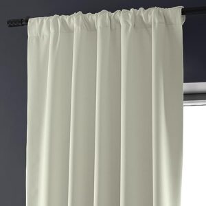 HPD HALF PRICE DRAPES Solid Thermal Insulated Blackout Curtains for Bedroom 50 X 96 Signature Linen Window Treatment Curtain (1 Panel), FLCH-FMBO20128-96, Excursion Ivory