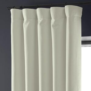 HPD HALF PRICE DRAPES Solid Thermal Insulated Blackout Curtains for Bedroom 50 X 96 Signature Linen Window Treatment Curtain (1 Panel), FLCH-FMBO20128-96, Excursion Ivory