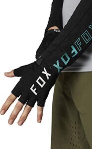 fox racing ranger gel short finger mountain bike glove, black, large