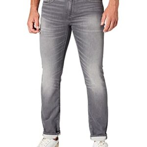 A|X Armani Exchange Men's 5 Pocket Light Slim Jeans, Grey Denim, 36R