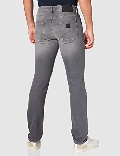 A|X Armani Exchange Men's 5 Pocket Light Slim Jeans, Grey Denim, 36R