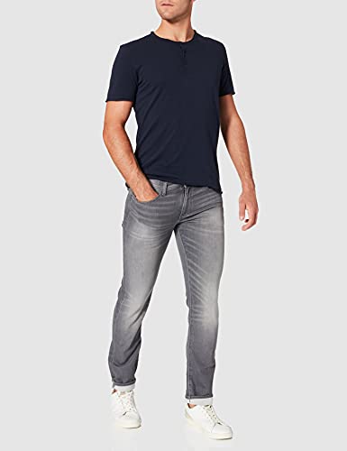 A|X Armani Exchange Men's 5 Pocket Light Slim Jeans, Grey Denim, 36R