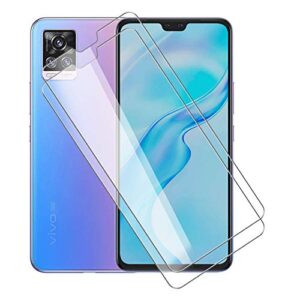 kjyf for vivo v20 pro 5g screen protector tempered galss, [2 pack] high clear [9h hardness] [bubble free] screen tempered glass protective film for vivo v20 pro 5g 6.44 inch.