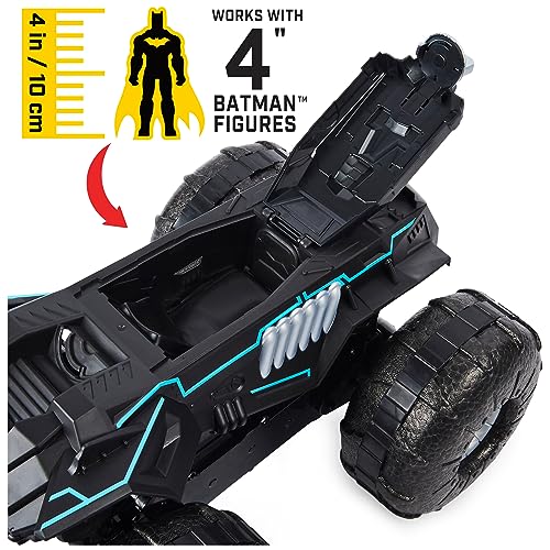 DC Comics Batman, All-Terrain Batmobile Remote Control Vehicle, Water-Resistant Batman Toys for Boys Aged 4 and Up