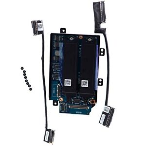 deal4go sata interposer board d3p25 ls-j106p to nvme m.2 ssd hard drive ssd-3 & ssd-4 w/ 2.5" hdd bracket r24y6 for dell alienware area-51m r2