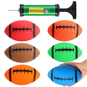 shindel 6pcs mini inflatable football, 6.3inch ball toys for kids perfect outdoor and indoor games football lovers gifts, for super bowl lvii party favors