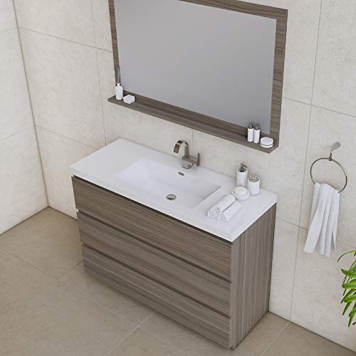 Alya Bath Paterno Bathroom Vanity, Gray