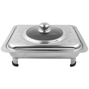 cold food buffet buffet food warmer thickened stainless steel chafing dish with lid temperature maintenance food holder warmer tray for catering buffet kitchen party dining buffet server