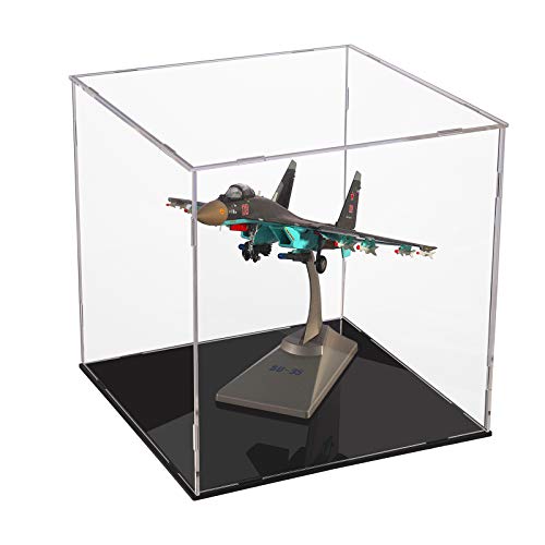 A+ DESIGN Clear Acrylic Display Case Assemble Collectibles Box Alternative Glass Case for Display Action Figures Home Storage & Organizing Toys (14.5x11x12 inch; 36x27x30 cm)