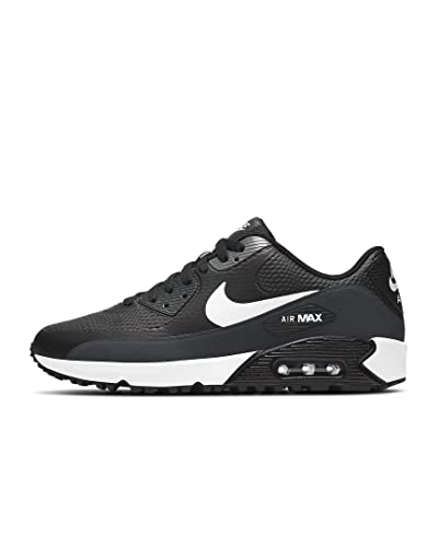 Nike Men's Air Max 90 G Spikeless Golf Shoes, Black/White/Anthracite/Cool/Gray, 11