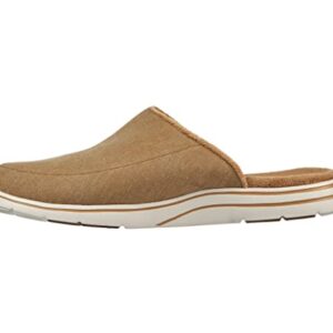 Skechers Men's Gowalk Arch Fit Lounge-Comfy Indoor Outdoor Athletic House Shoe Slippers, Wheat, 8.5