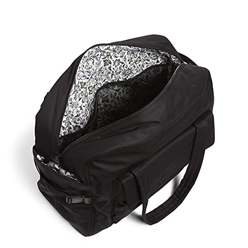 Vera Bradley Women's Cotton Utility Travel Bag, Black - Recycled Cotton, One Size