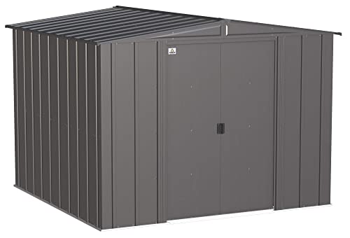 Arrow Classic Steel Storage Shed, 8x8, Charcoal