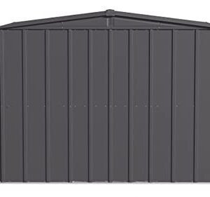 Arrow Classic Steel Storage Shed, 8x8, Charcoal