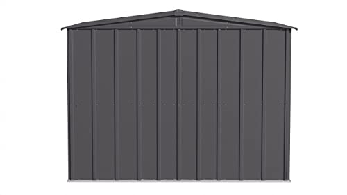 Arrow Classic Steel Storage Shed, 8x8, Charcoal