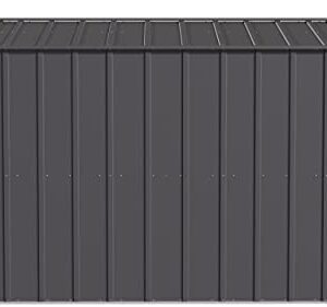 Arrow Classic Steel Storage Shed, 8x8, Charcoal