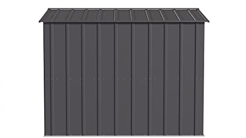 Arrow Classic Steel Storage Shed, 8x8, Charcoal