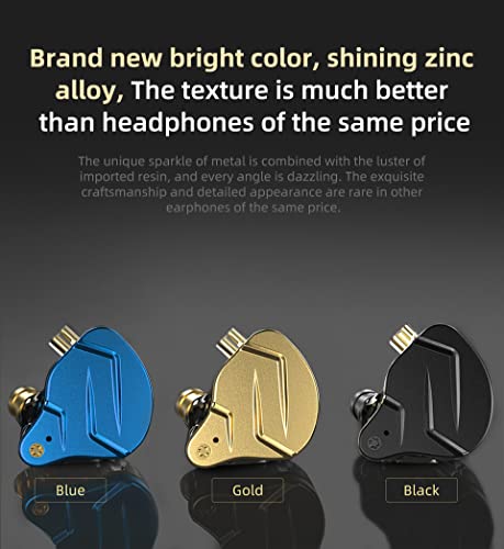 KZ ZSN Pro X Dual Driver in Ear Earphone 1BA 1DD Wired Earphone HiFi Sport Gaming Earbuds Headphones Compatibility for Phone Computer Tablet