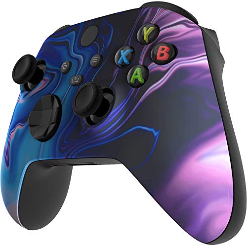 Custom Controllerzz Wireless Controller for Microsoft Xbox Series X/S & Xbox One - Custom Soft Touch Feel - Custom Xbox Series X/S Controller (X/S Blue & Purple Swirl)