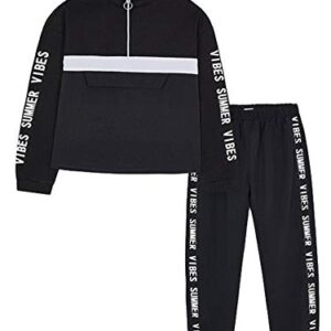 Mayoral 21-06822-011 - Combined Tracksuit for Girls 18 Years Black