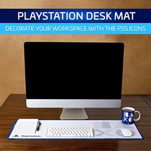 Paladone PlayStation 5 Icons Large Gaming Mouse Pad for Desk Keyboard Mousepad Non-Slip